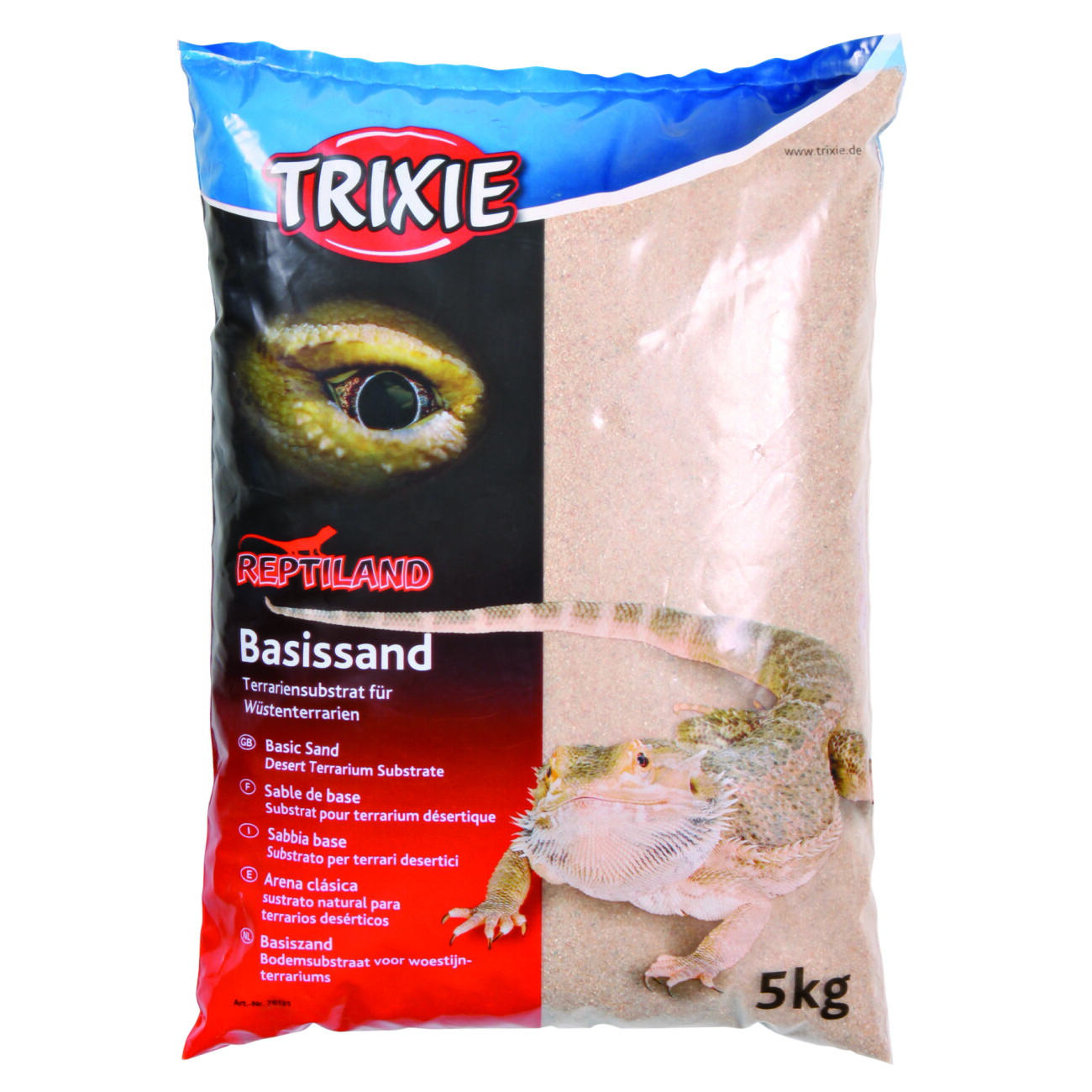 Trixie Reptiland Basissand für Wüstenterrarien gelb 5kg