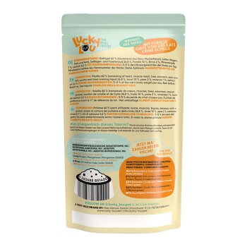 Nassfutter Katze Adult Geflügel pur und Forelle 16x125 g