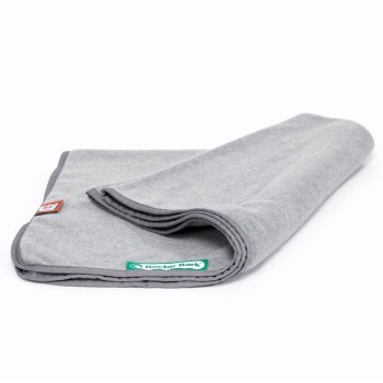 Fleece-Kuscheldecke hellgrau L