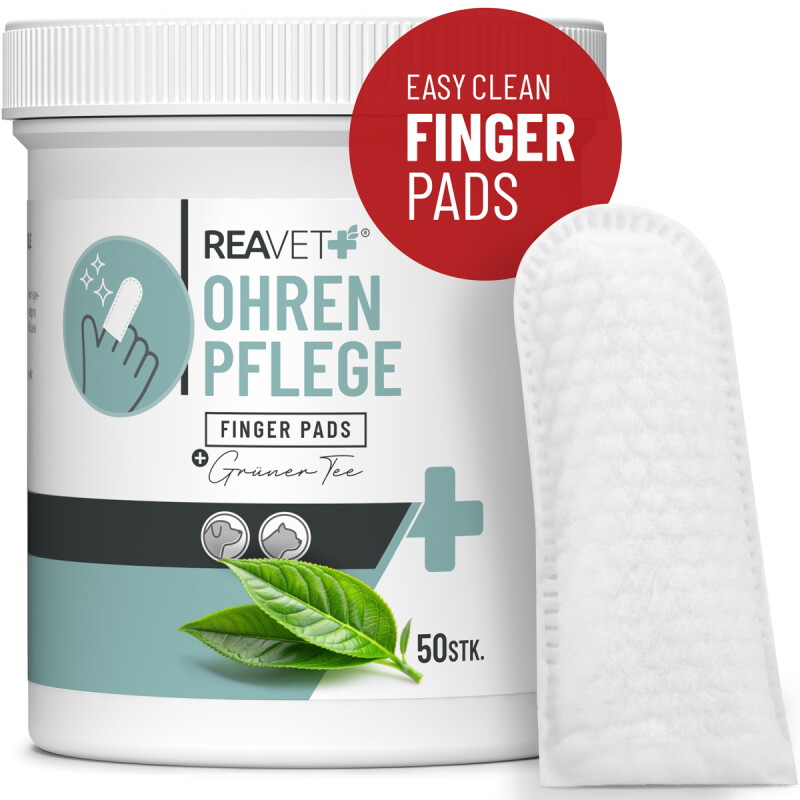 REAVET Ohrenpflege Finger-Pads 50Stk