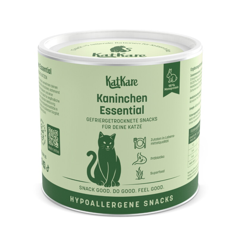 KatKare Hypoallergener Gefriergetrockneter Snack Ente Kaninchen 70 g
