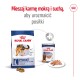 Opakowanie karmy dla psów Royal Canin z suchą karmą i puszką mokrej karmy, z tekstem promującym mieszanie obu dla lepszych posiłków.