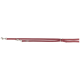 Eine kastanienbraune Hundeleine mit einem Metallclip und einem Schlaufenhandgriff, vor einem weißen Hintergrund präsentiert.