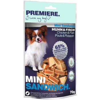 PREMIERE Mini Sandwich Huhn und Fisch 5×70 g