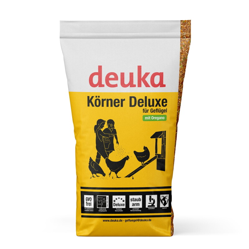 deuka Körner Deluxe - Geflügel Premiumkörnermischung - 15 kg - mit Oregano