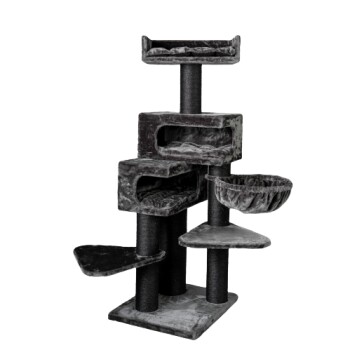 RHRQuality Kratzbaum Birma Zitadelle anthrazit/ schwarz