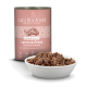 Catz Finefood Classic Adult Katzenfutterdose mit Lamm & Pferd, Zucchini & Tomaten und einer Schale Nassfutter.