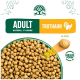 Katzenfutter für Erwachsene mit Truthahn, geeignet für Katzen im Alter von 1-7 Jahren. Mit einer Kibble-Größe von 6 mm und einer neuen Form.