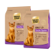 Zwei Säcke Select Gold Katzenfutter, beschriftet mit "Adult Sensitive Digestion", mit einer braunen Katze auf der Vorderseite, die Insektenprotein hervorhebt.