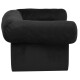 Hundesofa Plüsch mit Schublade 75x50x38cm schwarz