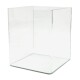 Transparenter Acryl-Haustierfutterbehälter mit quadratischem Boden und glatten Kanten, ideal zum Frischhalten von Haustierfutter.