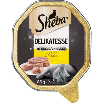Sheba Delikatesse in Gelee 22x85g mit Huhn