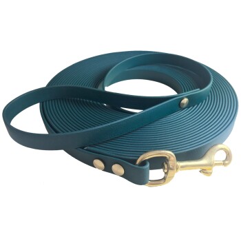ab 35 kg Biothane Schleppleine dunkelgrün 15 m