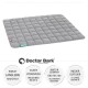 Graue Tiermatte mit einem gesteppten Design, beschriftet mit "Doctor Bark", mit Text über Haltbarkeit, Hygiene und Waschhinweise.