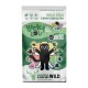 Un sac de nourriture pour chats senior Lucky Lou avec un graphique de chat noir joueur et le texte : "Le vrai goût !" et "Volaille & gibier frais."