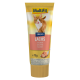 Tube de friandises pour chats MultiFit avec une image de chat, étiqueté "Snacks Lachs" avec "Salmon" en allemand et en anglais, 75g.