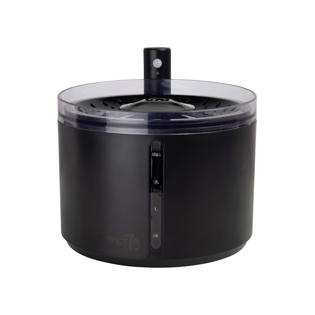 Magni Schwarz District 70 - Flow Wireless Waterfountaine, Black 2,2Liter - Motion Sensor Activated (220 Cl), Futternapf - Bild 3
