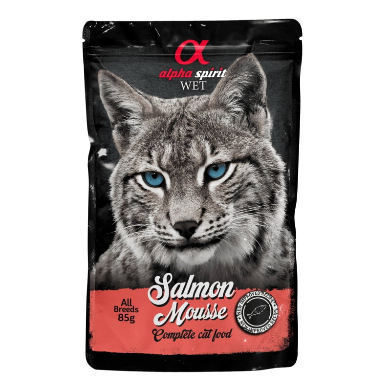 alpha spirit Cat Pouch Mousse 24x85g Lachs