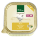 Emballage de nourriture pour chat Real Nature Original avec du poulet et des haricots verts, étiqueté 'Huhn mit grünen Bohnen', adapté pour les chats adultes.