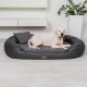 Tierlando® Premium Visco-Schaumstoff-Hundebett-Schichten, gekennzeichnet mit Dicke und Materialdetails auf Deutsch.