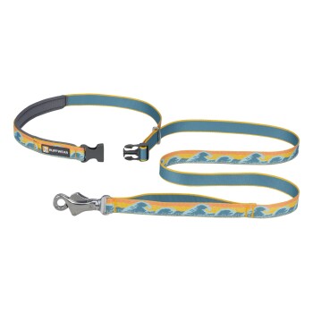 Reflektierende Hundeleine Crag™ blau/ türkis/ beige/ braun