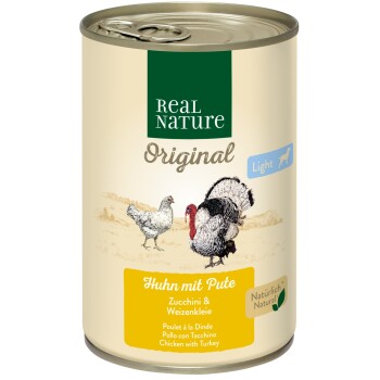 REAL NATURE Light Huhn mit Pute 6x400 g