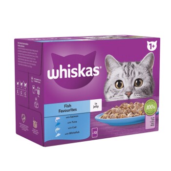 Fish Favourites in Jelly 1+ Adult Wet Cat Food Pouches 12 x 85 g