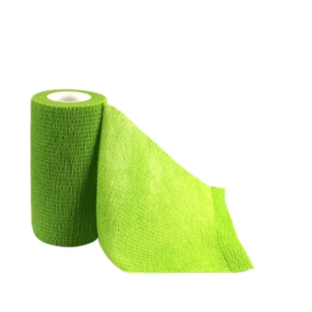 Blauer selbstklebender Verbandrollenteil, geeignet für die Haustierpflege und Erste Hilfe.