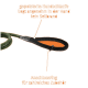 Eine grüne Hundeleine mit gepolstertem Griff und Verbindungshaken, beschriftet mit 'Floxik', auf einem orangefarbenen Hintergrund. Der Text hebt Komfort und Vielseitigkeit hervor.