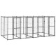 Outdoor-Hundezwinger Stahl mit Dach