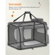 Formstabiler Haustierträger mit Netzseiten, der einen sicheren und komfortablen Raum für Haustiere bietet, mit einem stabilen Griff und weichem Innenraum.