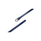Navy-blaues Leder-Haustierhalsband mit einer Metall-Schnalle und mehreren Einstelllöchern, das ein schlankes und stilvolles Design zeigt.