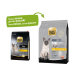 Zwei Gold Katzenfuttertüten: eine "Pure Adult" mit einem Katzenbild, die andere "Adult Pure" Hühnergeschmack, beide mit dem Hinweis "Neues DESIGN, gleiche QUALITÄT."