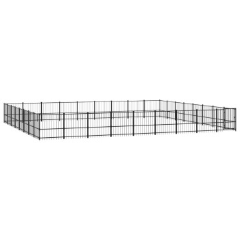Outdoor Hundezwinger Stahl 8,73 m, 7,76 m, 1 m