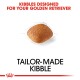 Kibble designed specifically for Golden Retrievers, featuring a single piece of kibble with the text "Tailor-Made Kibble" above.