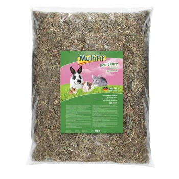 MultiFit Heu-Ernte Heusack für Kleintiere, Etikett mit der Aufschrift 'Hay Harvest' und 'Quality', 2 kg.
