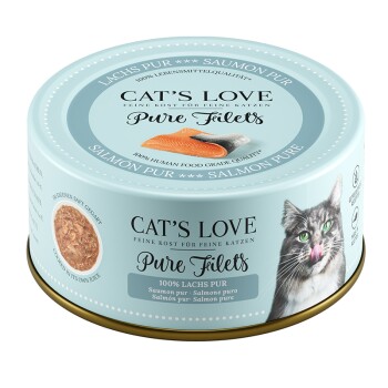 Nassfutter Katze Adult Pure Filets Lachs 6x100 g