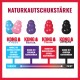 KONG NATURKAUTSCHUKSTÄRKE: Puppy (blau/rosa), Senior (lila), Classic (rot), Extreme (schwarz), weich → fest