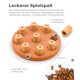 Hundespielzeug-Puzzle mit 9 versteckten Leckerli-Fächern, 22,9 cm Durchmesser, fördert langsameres Essen zur Verbesserung der Verdauung, BPA-, PVC- und phthalatfrei.