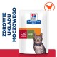 Torebka karmy dla kotów Hill's Prescription Diet c/d Stress Multicare Weight z szarym kotem tabby, z polskim tekstem "Zdrowie układu moczowego."