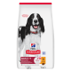 Hill's Science Plan Hundefuttersack mit schwarz-weißem Hund mit rotem Halsband; Aufschrift 'Adult 1-6 Medium 11–25 kg, Chicken'
