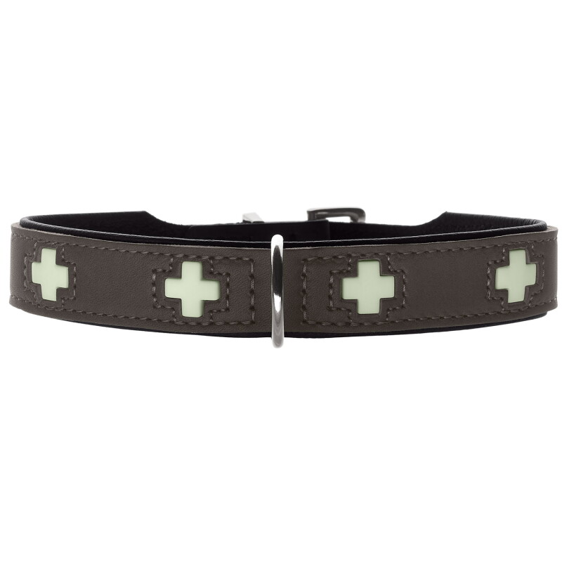 Hunter Hundehalsband swiss glow grau XXS-XS