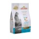 Almo Nature HFC Sterilised kattenvoer zak met een katten-silhouet, met de tekst '100% Fresh Cod', 'Made in Italy' en 'Adult.'