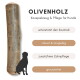 Olivenholz-Hundekauspielzeug, fördert die Zahnpflege, robust und langlebig, unterstützt den Kaureflex, geruchlos.