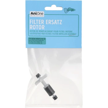 Ersatzfilterrotor für den AniOne Innenfilter 120, verpackt mit einem blauen Etikett, das Produktdetails in mehreren Sprachen enthält.