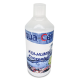 Flasche Aqua-Cera Koi-Humin Konzentrat, mit einem wasserbezogenen Design und Text in deutscher Sprache, geeignet für die Pflege von Koi-Teichen.