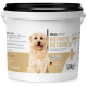 Behälter mit REAVET Bierhefe Naturrein, einem natürlichen Hundesupplement mit den Vitaminen B1, B2, B6, B9 und B12, 1,5 kg, hergestellt in Deutschland.