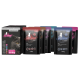 Ein Sortimentspack Katzenfutterbeutel von "catz finefood", mit Geschmacksrichtungen wie Huhn und Truthahn, mit einer Box, die "12 x 85 g" anzeigt.