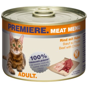 PREMIERE Meat Menu Adult Rind & Huhn 6x200 g