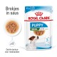 Royal Canin Puppy Mini natvoer zakje, 85g x 12, met zachte stukjes in saus, geschikt voor puppy's van 2-10 maanden.